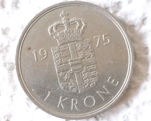 Münze dänemark krone 1975 - dänemark:,