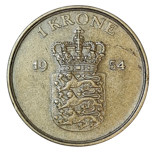 Denmark dänemark krone - denmark, 1954