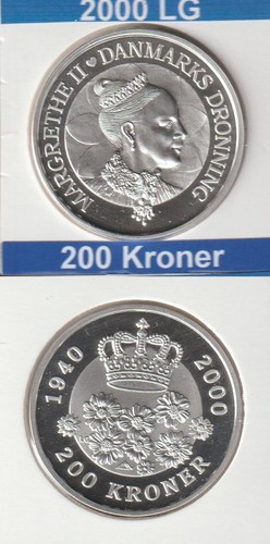 Dänemark 2000 - oz, silber)