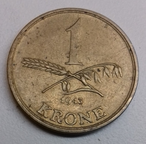 Dänemark krone 1943 - 1,