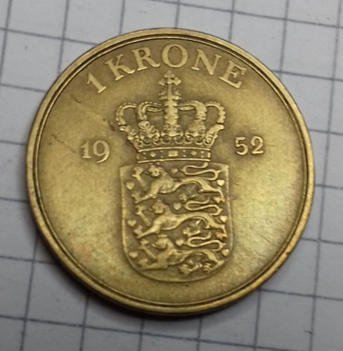 Dänemark krone 1952 - dänemark, ##