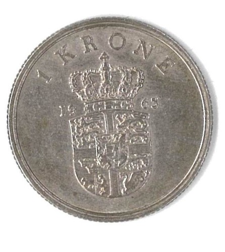 Krone münze dänemark - 1, dänemark-