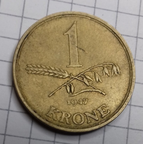 Dänemark krone 1947 - 1, ##