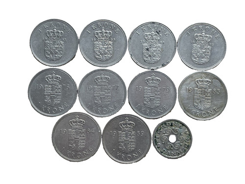 Münzen krone dänemark - 1,