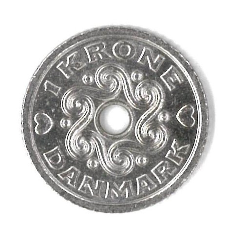 Krone münze dänemark - münze,