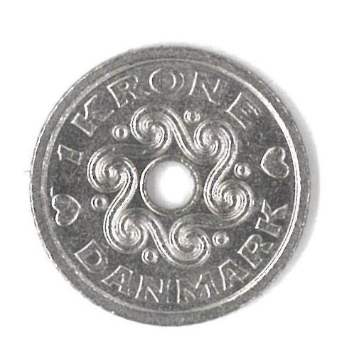 Krone münze dänemark - münze,